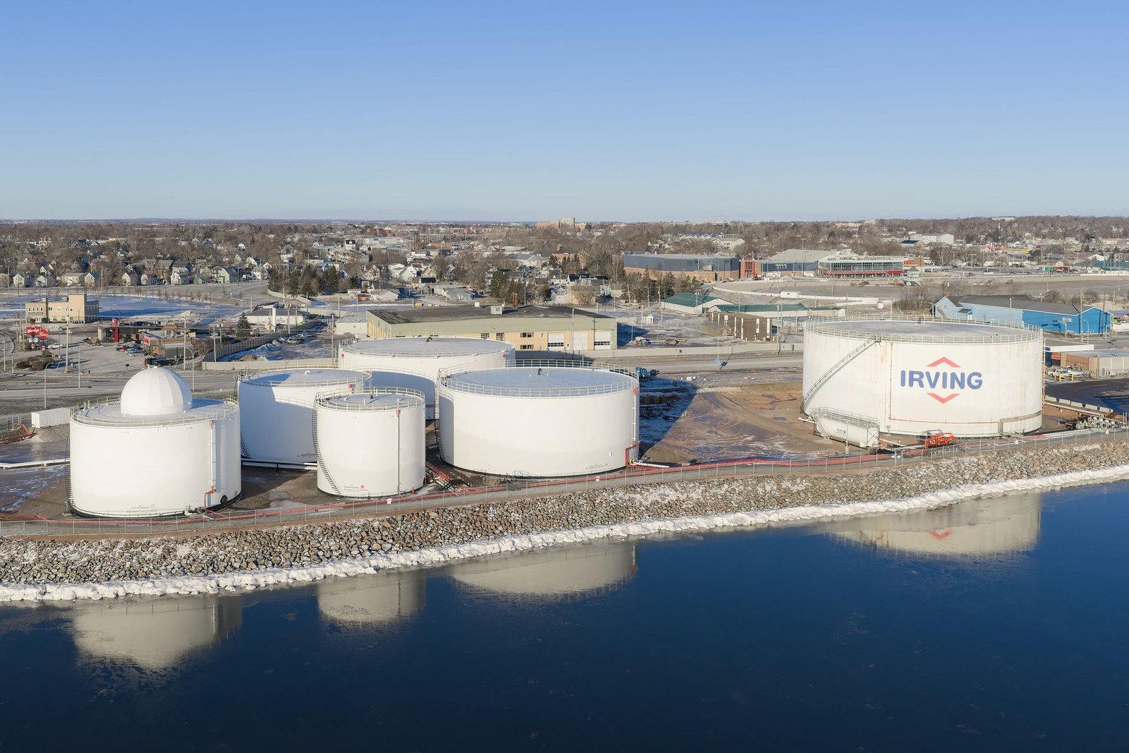 Oil terminal tank farm