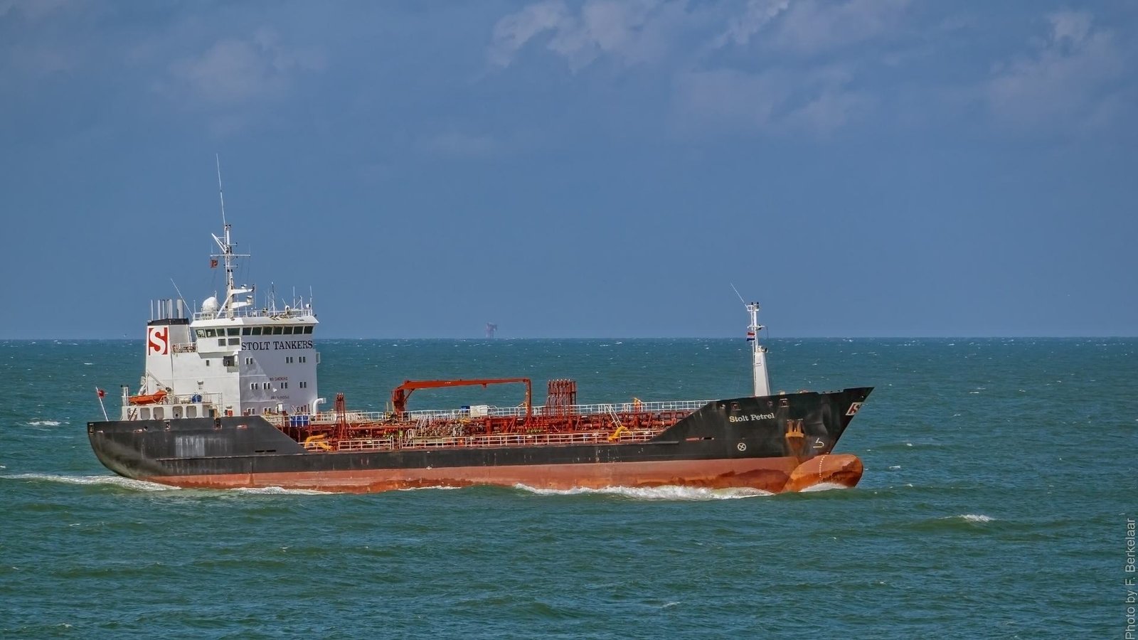 Product tanker at sea
